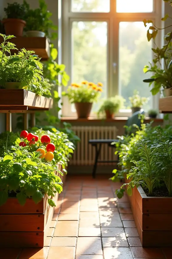 accessible indoor vegetable garden