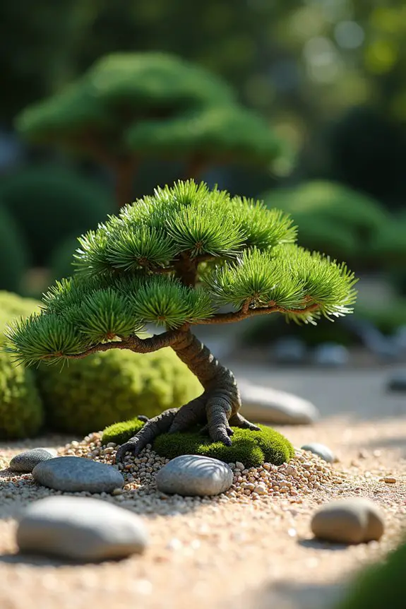 artistic bonsai garden integration