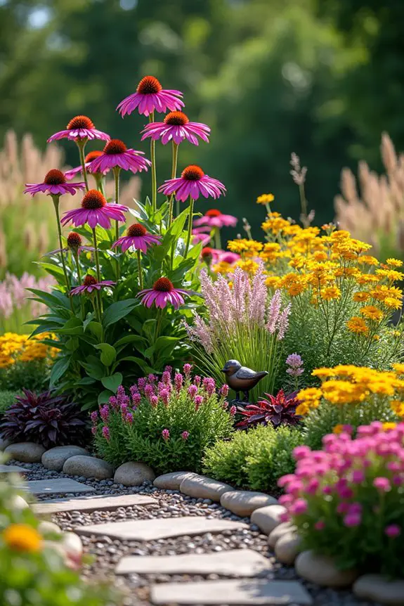 asymmetrical plant cluster design