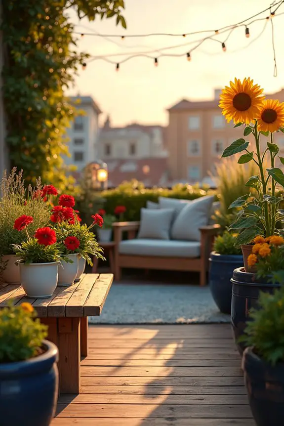 balcony garden lighting harmony