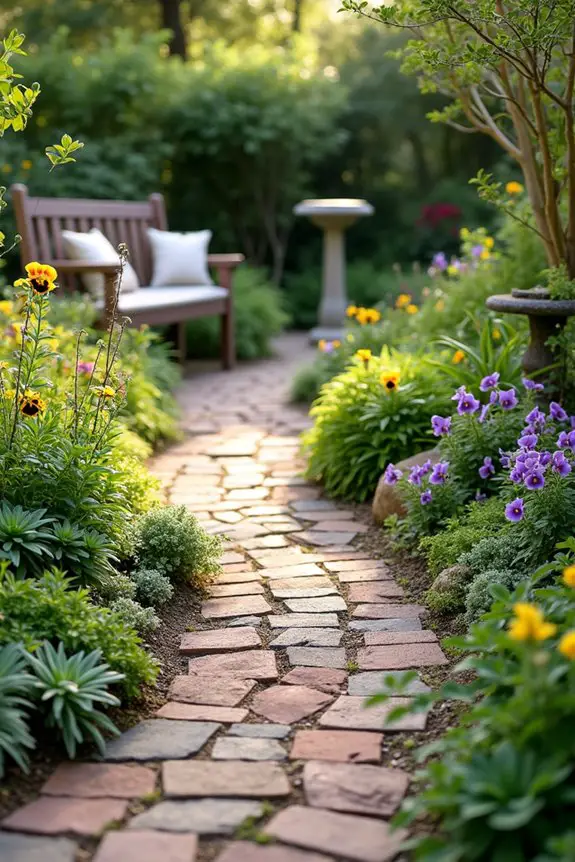 charming framed pathway design