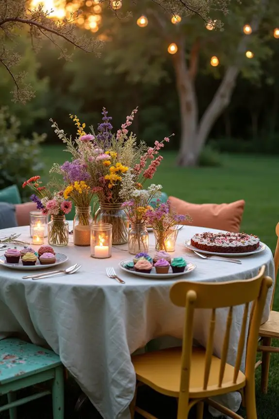 circular dining table ambiance