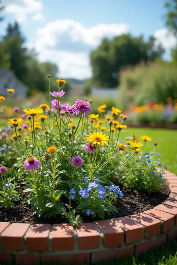 circular flower bed edging