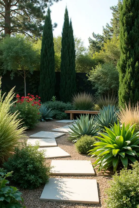 cohesive garden color palette