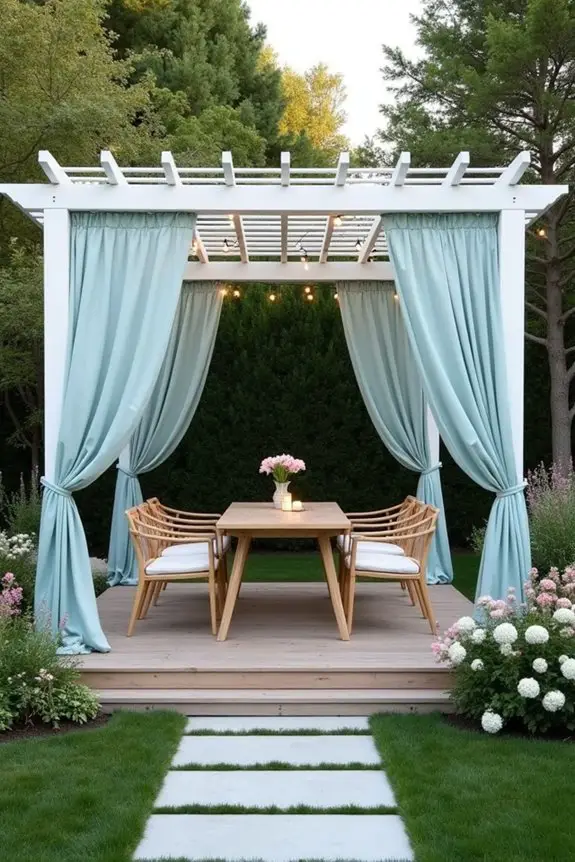color choices for pergolas
