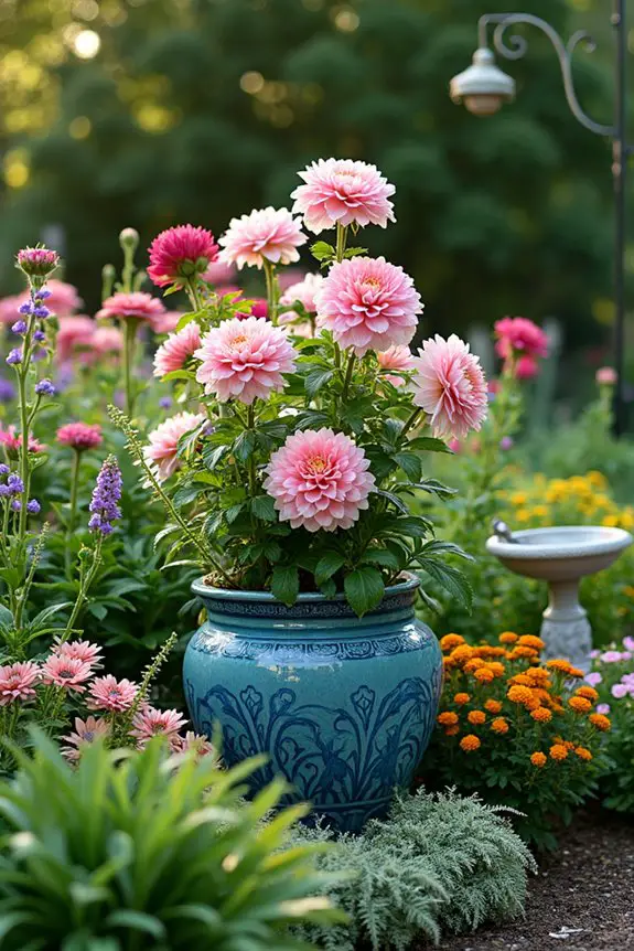colorful garden design tips