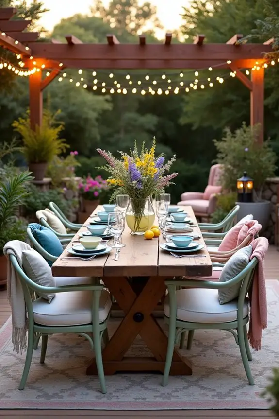 comfortable and stylish outdoor oasis