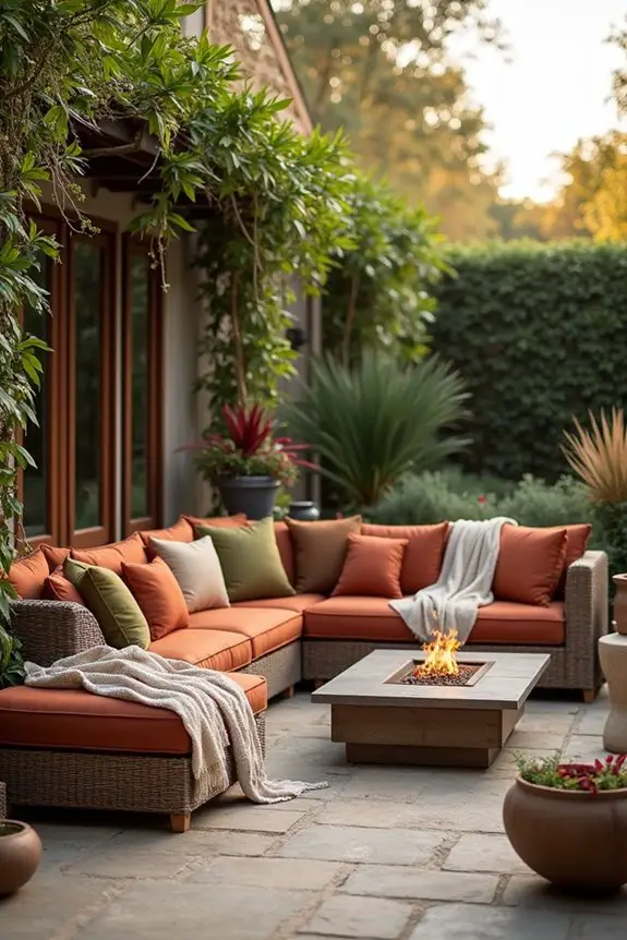 cozy modular outdoor arrangements