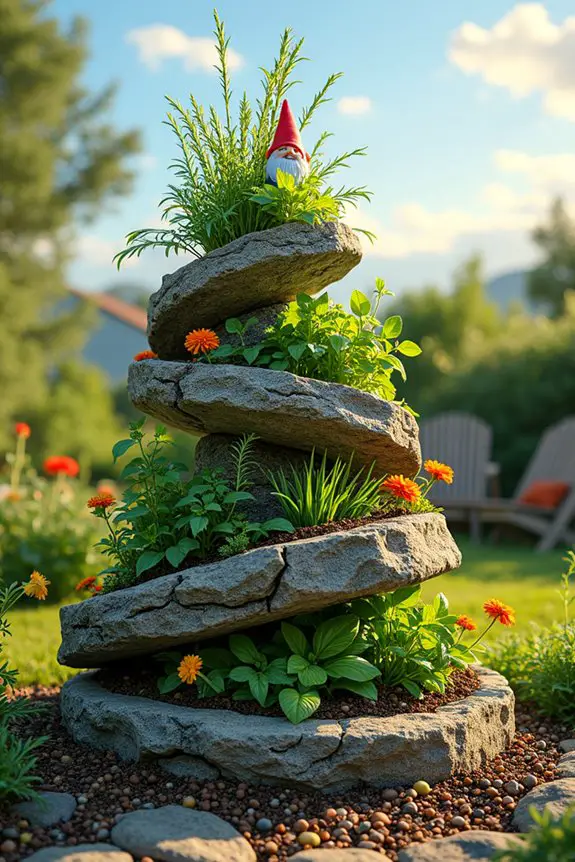 creating a stunning herb spiral