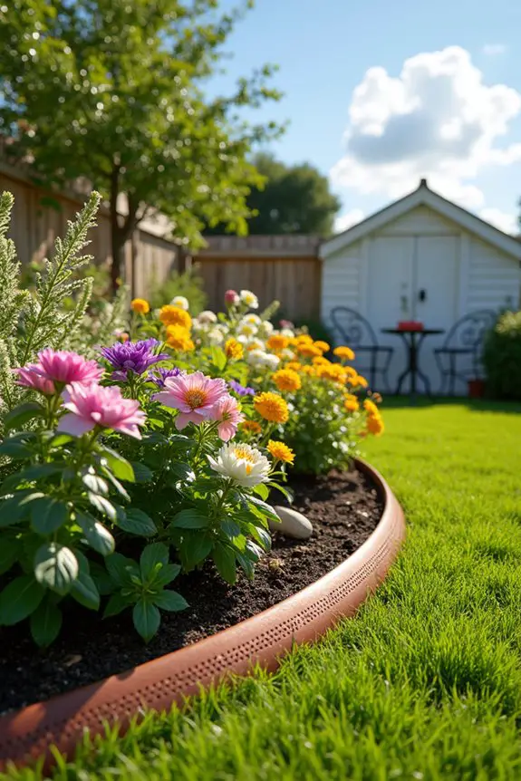 creative garden edging ideas
