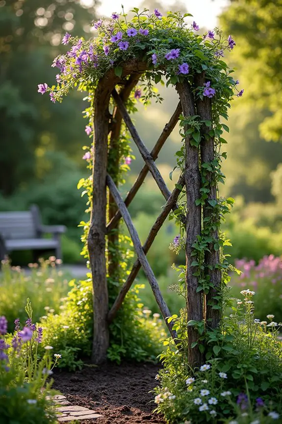 creative garden trellis ideas