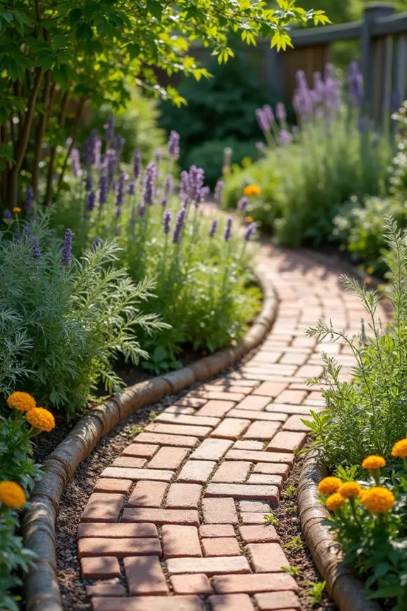 curved pathway garden design