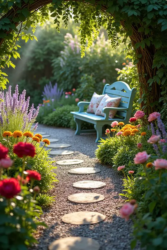 curved pathways enhance garden magic