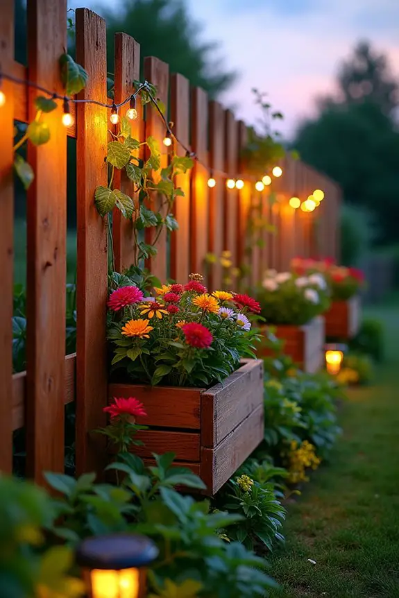diy rustic garden fence