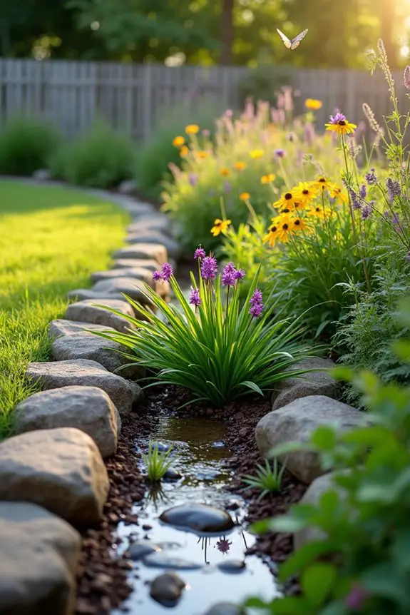 eco friendly rain garden design