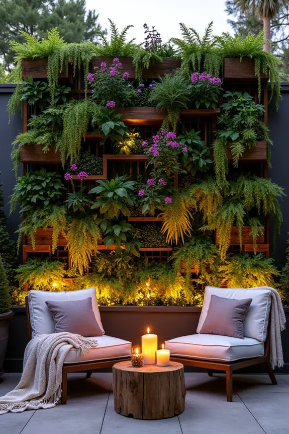enchanting illuminated garden ambiance