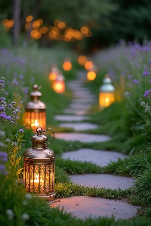 enchanting lantern lit pathway
