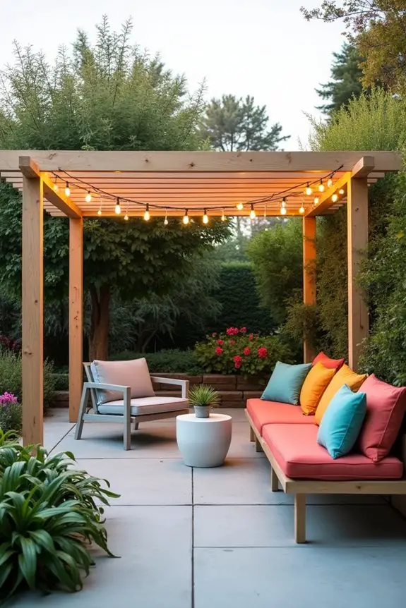 functional outdoor furniture arrangement