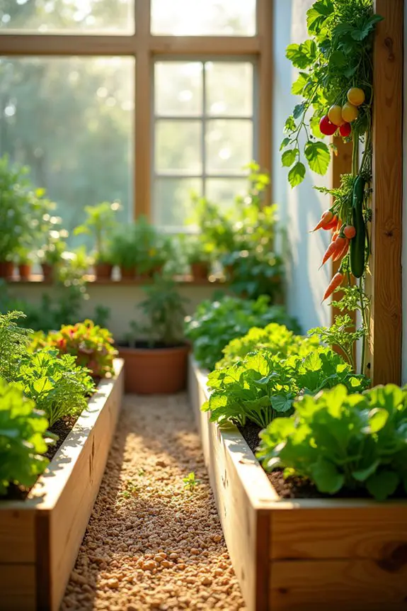 indoor vegetable garden layout