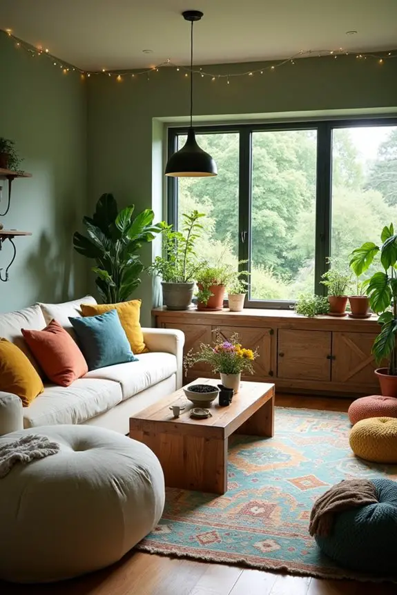inviting open plan garden room