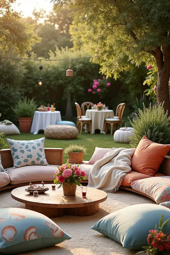 inviting outdoor seating arrangements