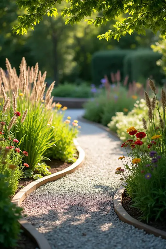meandering gravel path design