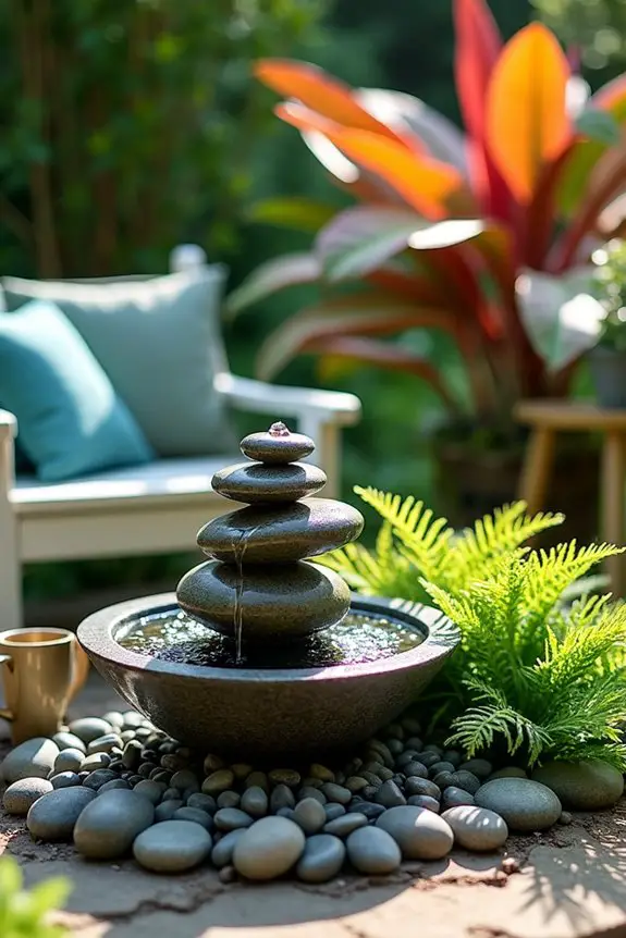 miniature serene water features