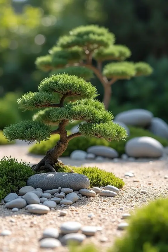 miniature trees promote tranquility