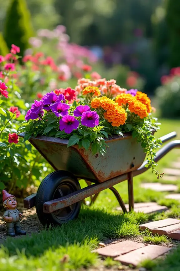 mobile flower planter transformation