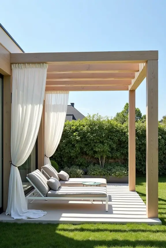 modern minimalist outdoor retreat