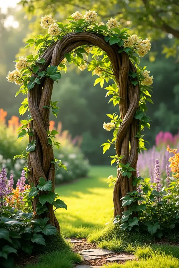 natural climbing plant support