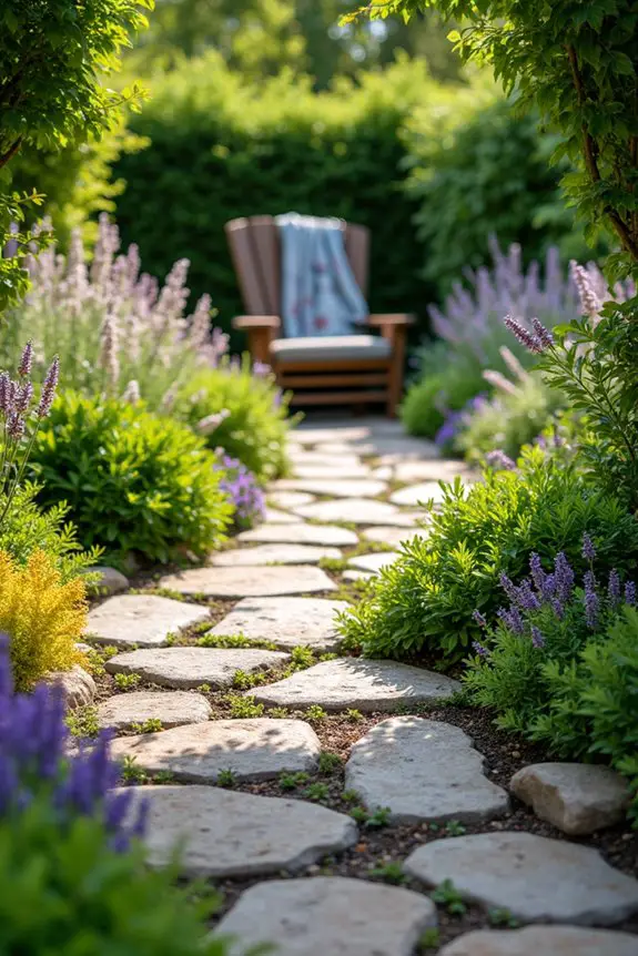 natural stone pathway design