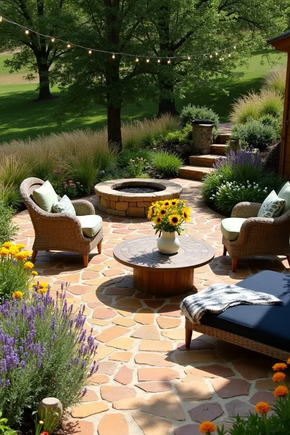 natural stone patio design
