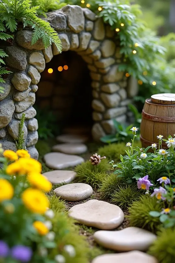 nature inspired fairy garden colors