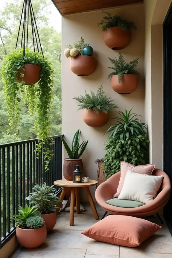 organic balcony garden design