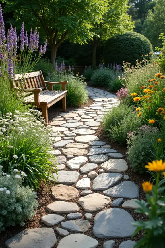 rock spiral pathway design