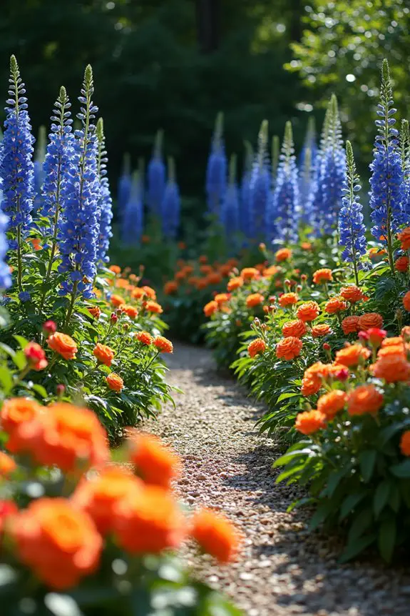 rose garden color schemes