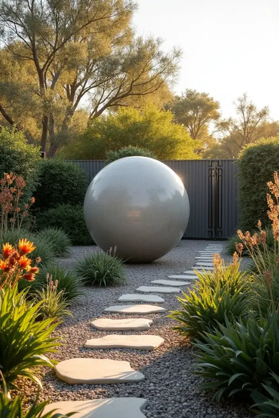 sculptural focal points elevate gardens