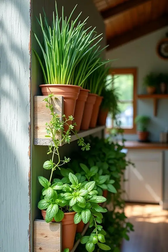 seasonal vertical herb garden