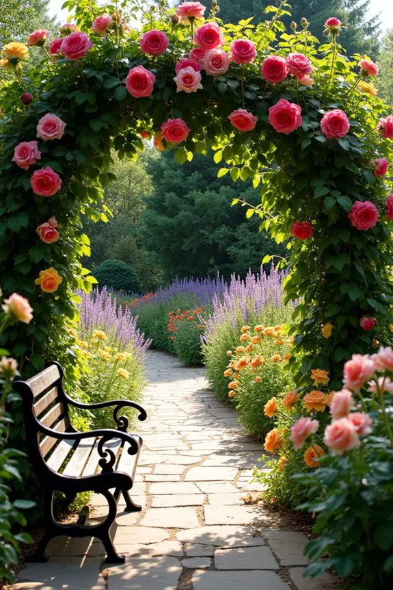 sensory rich rose garden experience