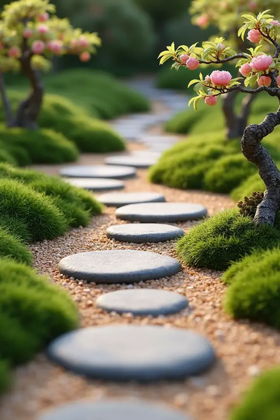 serene garden pathway design