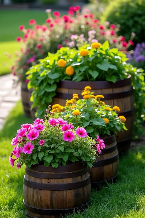 stunning tiered whiskey planters