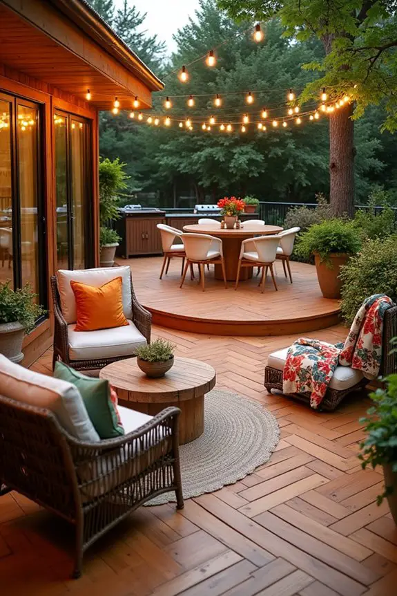 stylish patterned deck designs