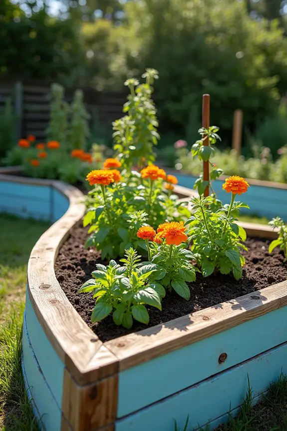 stylish raised bed borders