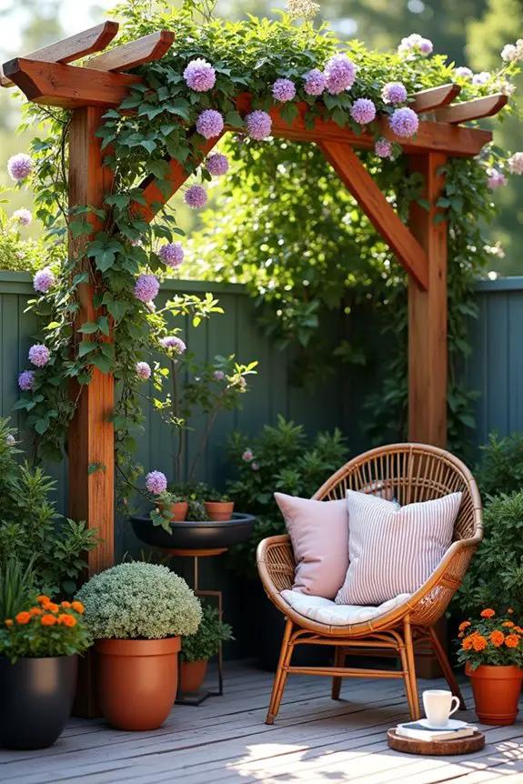 stylish trellis for climbing vines