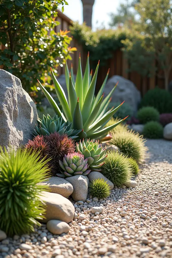 succulent rock garden design