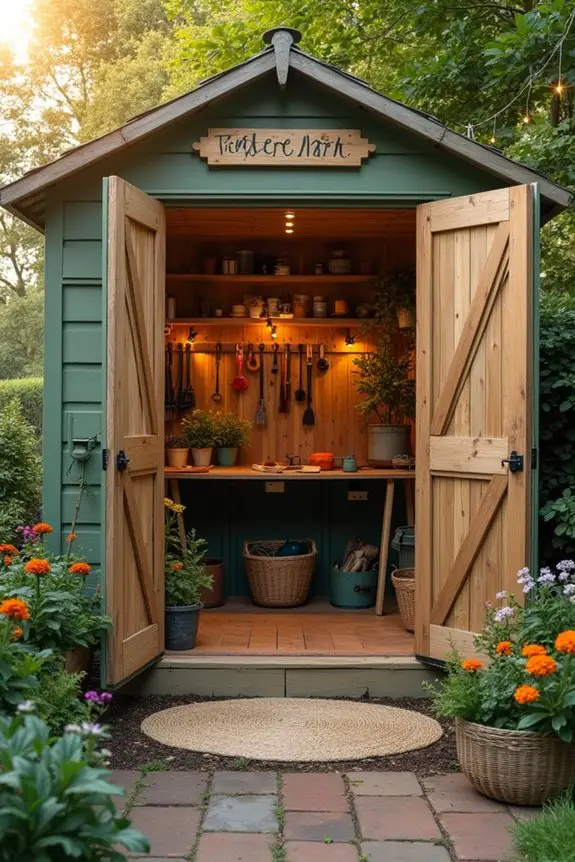 sustainable garden shed materials