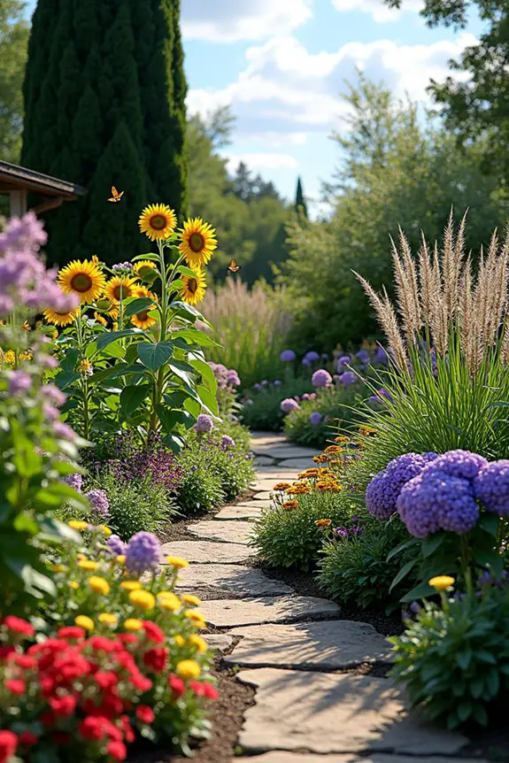 textured garden layering techniques