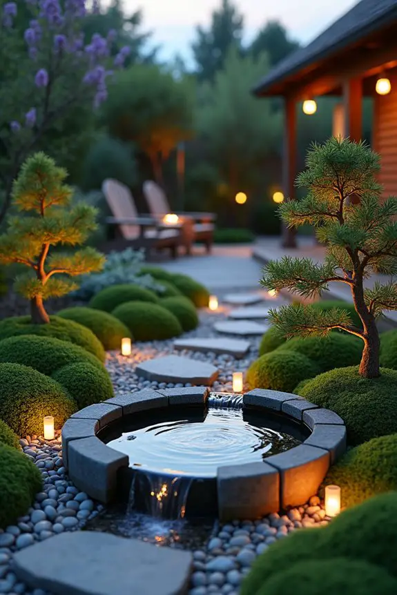 tranquil water feature placement