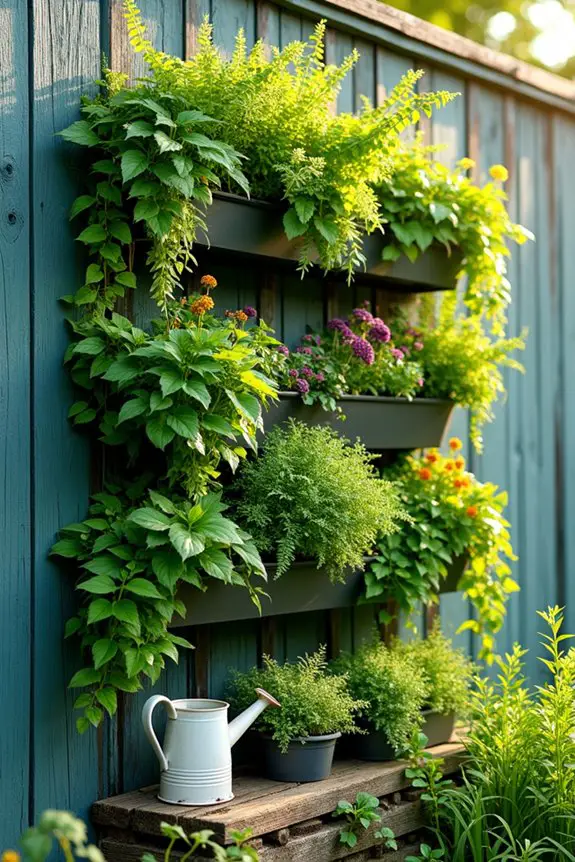 vertical garden charm blooms